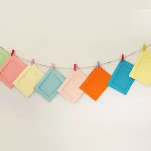 돌잔치 액자가랜드 세트 10P 아이사진 걸이 포토 종이프레임 성장과정 벽걸이