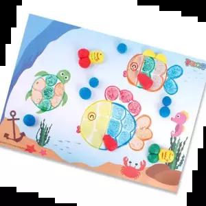 퍼니콘 TBZ (PL) 플레이콘 판화5인용(물고기)