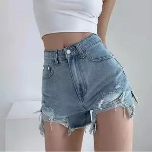 여름 핫팬츠 찢청 데님 숏팬츠 짧은 청반바지 여자 XtY3+5Nea