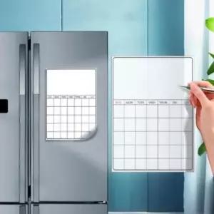 붙이는 냉장고 자석 메모 화이트 보드 체크 식단표