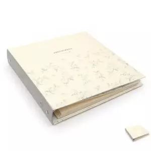 [문구] 사진앨범 자유배치 북타입 사진보관 추억정리점착앨범 4R 접착 30매 플라워 패턴 포토 성장