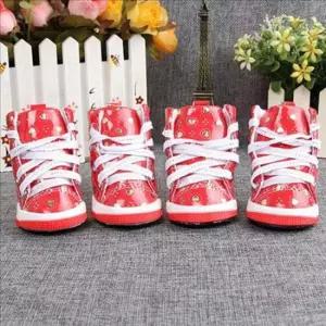 [반려] 반려견용 강아지 신발 방수 애견 부츠 미끄럼 방지 4p