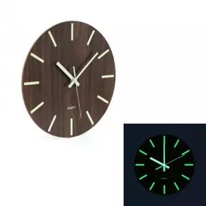 무소음 숫자 없는 심플 야광 벽시계 원형 벽걸이 축광 시계