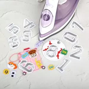 자수패치 와펜 숫자 이니셜 열접착 열접착와펜 옷에붙이는스티커 자수패치