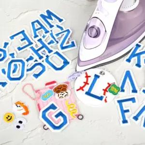 열접착 자수패치 알파벳 와펜 열접착와펜 알파벳와펜 옷에붙이는스티커