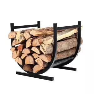 유럽풍 장작 보관대 우드랙 통나무 목재 거치대 감성 캠핑용 벽난로 인테리어 선반 야외