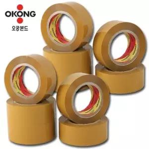 박스 오공 국내산 황색 박스테이프10개 중포장용 100M
