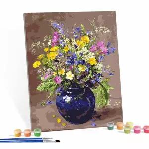 페인팅 캔버스 명화 생기있는 화병 40X50