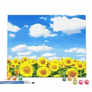 페인팅 캔버스 명화 청량한 여름 해바라기 40X50