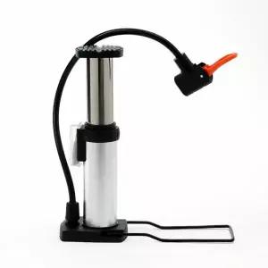 자전거 발펌프 바이크 펌핑기 실버
