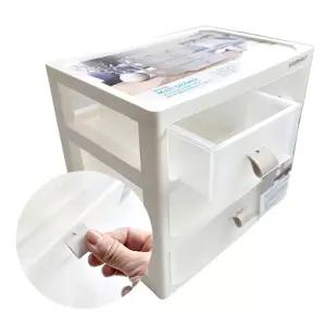 플라스틱 미니 서랍장 3단 틈새 화장대 수납함책상 정리 투명함 위서랍 수납함 데스크오거나이져 책상 오거