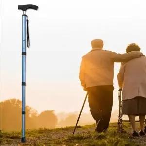 실버용품 4단계 조절식 고령자용 지팡이