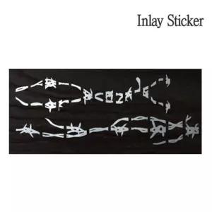 Wire-Metallic 악기스티커 Hard Rock Metal Barbed장식 데코 꾸밈 기타 소품