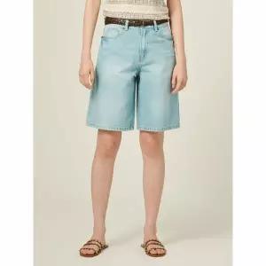 [빈폴레이디스] A라인 데님 쇼트 팬츠  스카이블루 (BF5425C05Q)