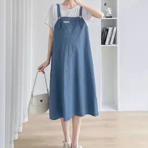 아레니아 임산부 원피스 임부복 투피스 여름 루즈핏 엄마 반팔 휴양지 비치룩 롱 K1837코디 직장인 임산부