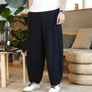 통바지 남성 밴딩 가벼운 벌룬 편한 데일리팬츠 밴팬츠 밴슬랙스 와이드 여름 배기 일자 시원한 배기면