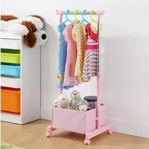 KT 어린이 행거 핑크옷걸이 스탠드 키즈 이동형 이동식