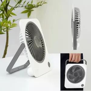 손잡이 네모 휴대？？ 선풍기 슬림 스퀘어팬 미니무선선풍기 국산 책상 캠핑용 소형 사각