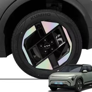 EV3 17인치 휠 스티커 차량용 튜닝용품홀로그램 드레스업 타이어휠 스크래치방지필름 기스 자동차DIY 신차