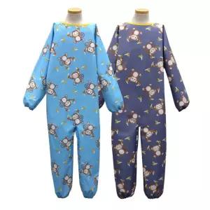 유아동 전신 미술가운(몽키) 방수 촉감 놀이활동 앞치마 오감 점프슈트 체험용 모래