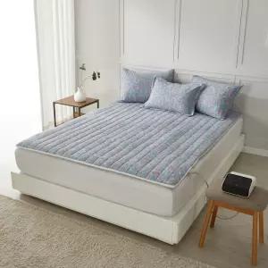 카라 온수매트커버 슈퍼싱글 퀸침대시트 리스 전기장판 누빔리스 방수리스 카바