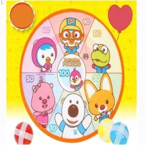 바니랜드 뽀로로 소프트 양면 다트 게임 놀이 다트핀 스포츠 장난감 보드 게임기 어린이