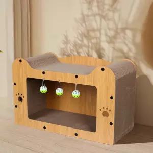 미란다 고양이 공굴리기 하우스 대형 co-01580냐옹이숨숨집 숨숨 용품 스크레처 냐이스크래쳐