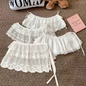 레이스 레이어드 랩 스커트 4종 LM-0680여성 쉬폰 디자인 치마