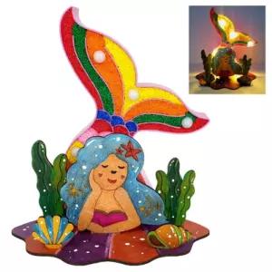 인어공주 클레이 조명등 만들기어린이공예 만들기재료 등만들기 만들기키트 초등교구 등꾸미기 나만의 단체