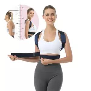 자세 교정 라운드 숄더 어깨 밴드 바른 굽은등 말린