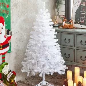 비타리토 크스마스 화이트 성탄트 120cm인테어 세트 츄리 용품 장식 오너먼트 소품