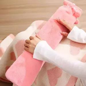 75cm 롱다리형 보온 물주머니 핫팩 온찜질 2000ml따뜻한 귀여운 겨울용품 나기 주머니 오래지속되는 겨울