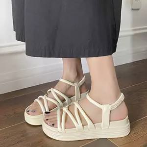 크로스 트랩 포인트 편안한 여성 샌들 발이 패션PVC슬리퍼 화장실 편한 여름 여자 사무실실내화 베란다 커