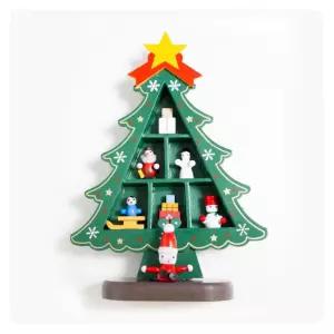 트리모형스탠드장식 그린 크리스마스 파티 탁상장식품 조형물 크리스마스품 산타품 미니