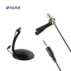 로제트 방송용 핀마이크 RX-2650 스탠드포함 고감도클립 인터넷 미니촬영장비세트 스튜디오 촬영용 개인 야