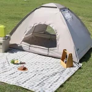 원터치 베이직 텐트 2-3인용 탄 색상자동 캠핑 오토 캠핑용 야외용