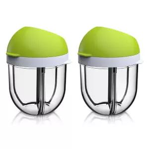 유미 분유 케이스 보관용 휴대용 외출 준비물 그린 X2