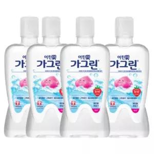 어린이 가그린 아동 가글 딸기맛 380ml 4개