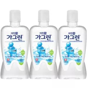 어린이 가그린 아동 가글 청포도맛 380ml 3개