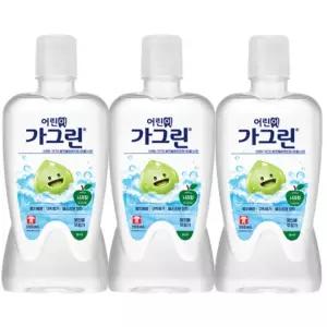 어린이 가그린 아동 가글 사과맛 380ml 3개