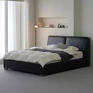 [롯데백화점]헤르짐머 헤르짐머 누아르 천연가죽 호텔 침대 프레임 킹K 블랙