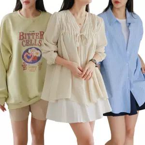 국내제작 봄신상 마마걸 빅사이즈여성의류 롱티셔츠/원피스/블라우스/티셔츠/가디건 큰사이즈 엄마옷 마담 50대여성