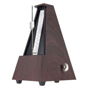 [미국배송] 피아노 기타 드럼 바이올린 색소폰을 위한 SONDERY 클래식 기계 메트로놈 벨 포함 모든 악기 템포 범위 40-208BPM 비트 02346 편안한 클릭 사운드의 블랙 우드 그레인 ABS 케이스