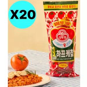 오뚜기 라이트 1/2 하프 케찹 760g X20개 업소 대용량 BNS