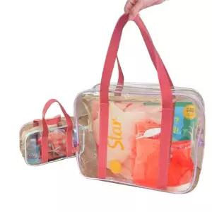 뷰레이터닷컴 썸머 투명 비치백 해변 바캉스 대형 비치가방 여름가방 pvc가방 투명가방