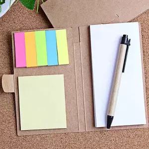 볼펜 800JJG86 수첩 접착 노트 세트 메지 정리함