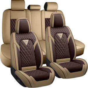 토요타 코롤라 카시트 커버 풀세트 자동차용 가죽 시트 요추 근육통 치유 기능 지지대가 있는 방수 자동차