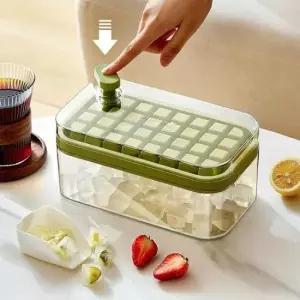 얼음통 64구 대용량 얼음 트레이 간편 버튼식 얼음틀