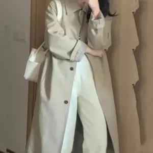 [라일리여성의류] Rly 카라 봄 가을 롱코트 바바리 트렌치 외투 아우터