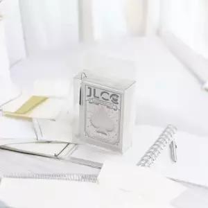 JLCC 여백 양면백지 12개입 네임팬 카드케이스 세트 플레잉카드 더블블랭크카드 수업교구